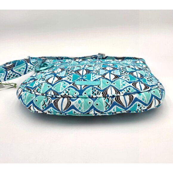 Vera Bradley Go Fish Trio Zip Hipster Bag Blue Convertible Adjustable Strap - Picture 3 of 8